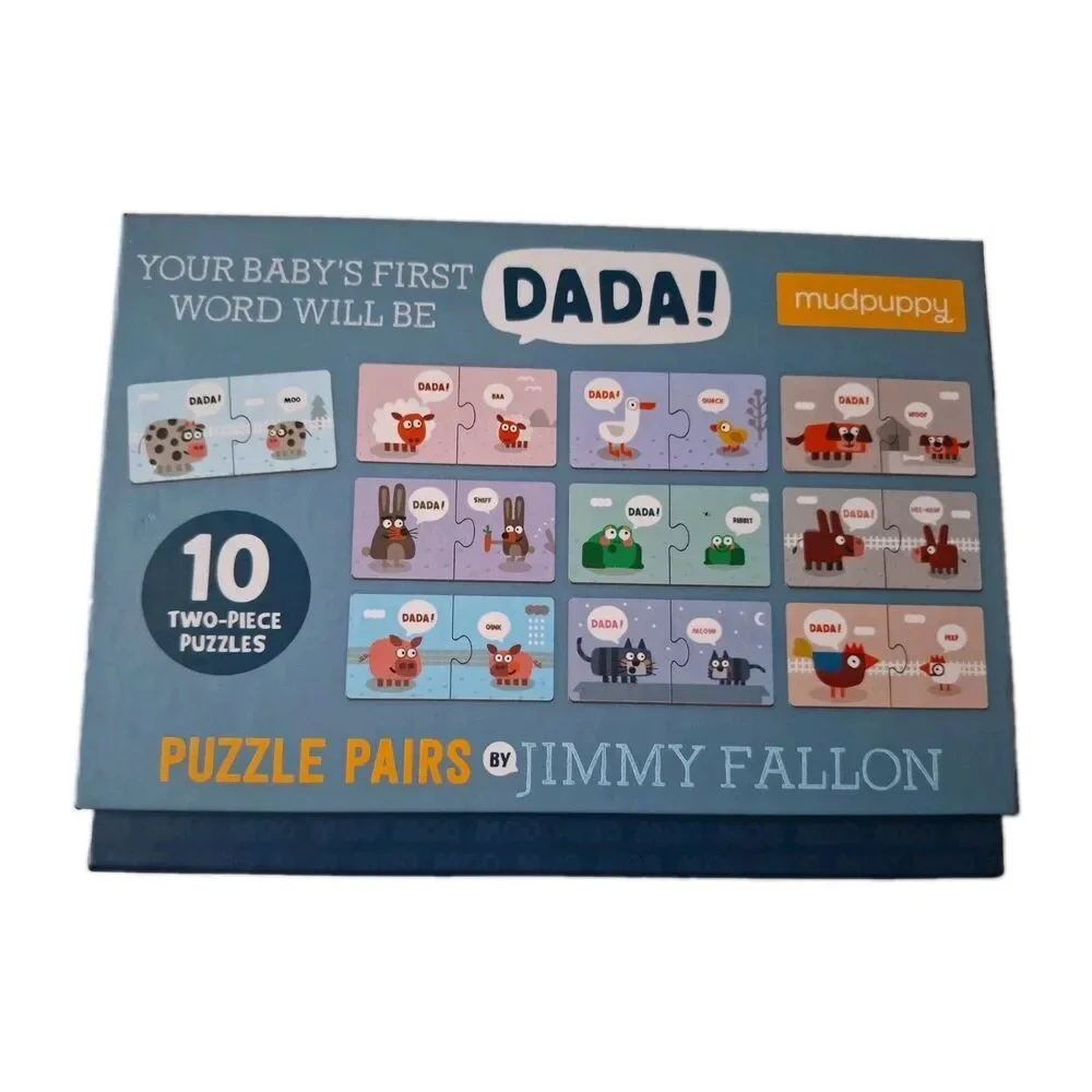 Jimmy Fallon Babys First Word Will be Dada Puzzle Pairs Matching Game Age 2+ NEW